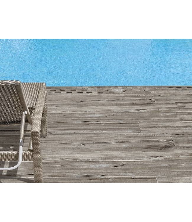 Keramische Terrassenplatte Liguria Grau 60x60x2 cm
