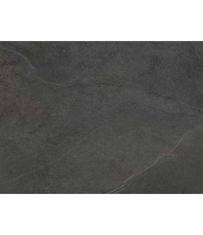Keramische Terrassenplatte Cerasolid Pizarra Anthrazit 60x60x3 cm