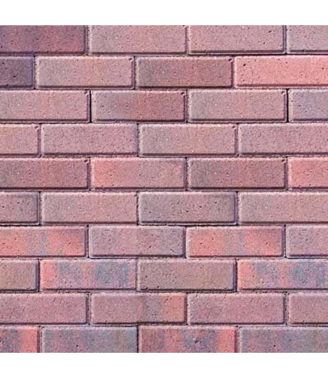 Beschichteter Betonklinker Tremico Dickformat Rot-Schwarz 20x6,7x6 cm