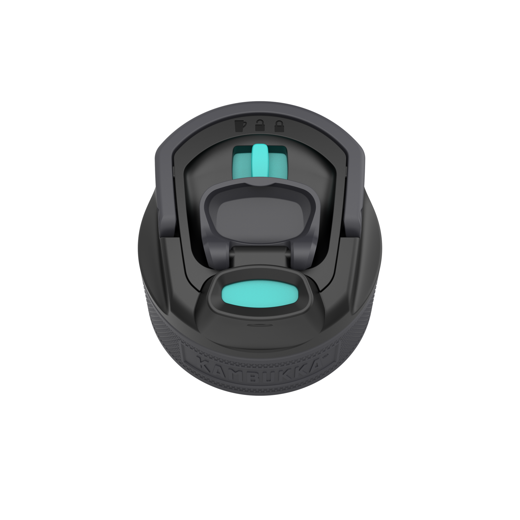 Kambukka 3 in 1 Lid - voor hydratatie - zwart