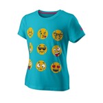 Wilson Meisjes - Emoti-Fun T-shirt Blauw