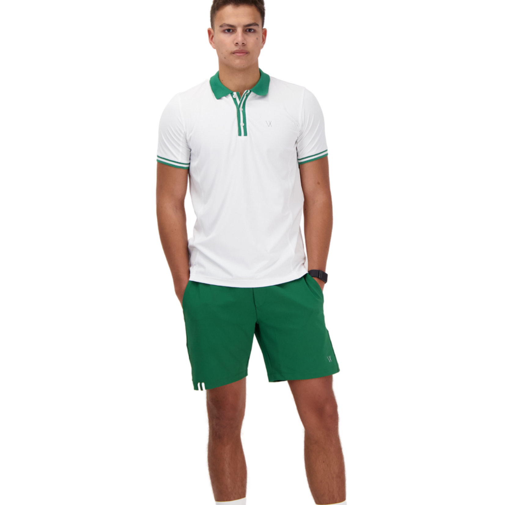 Vieux Jeu Heren - Sven Polo Wit/Groen
