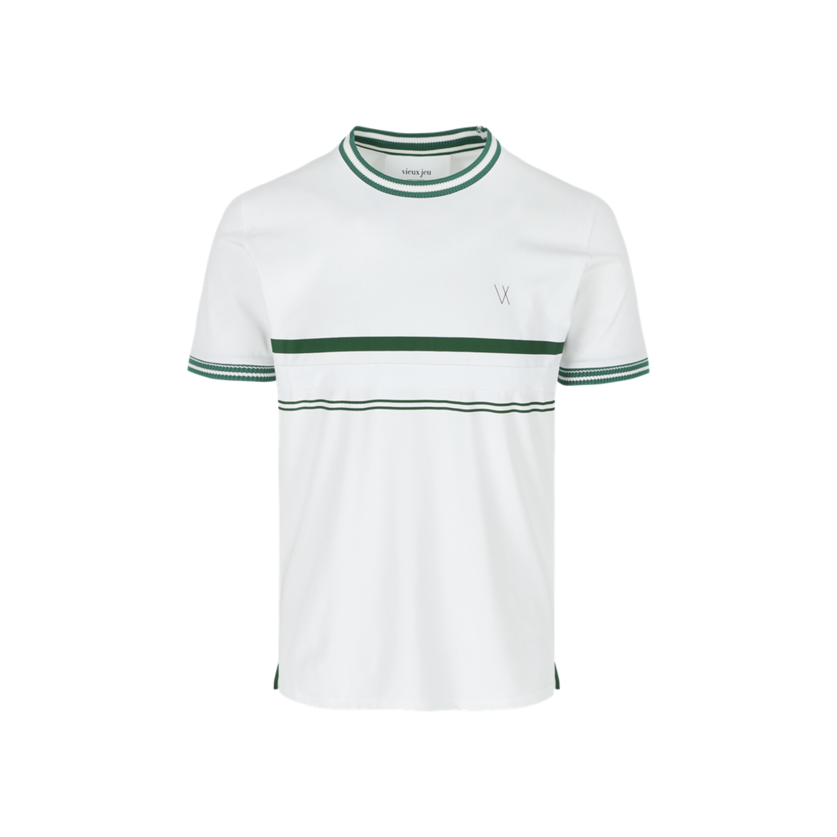 Vieux Jeu Heren - Leo T-shirt Wit / Groen