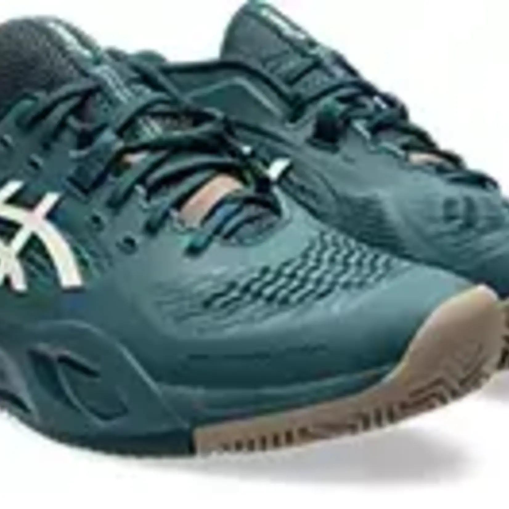 Asics Heren - Gel resolution x clay - saxon green/birch