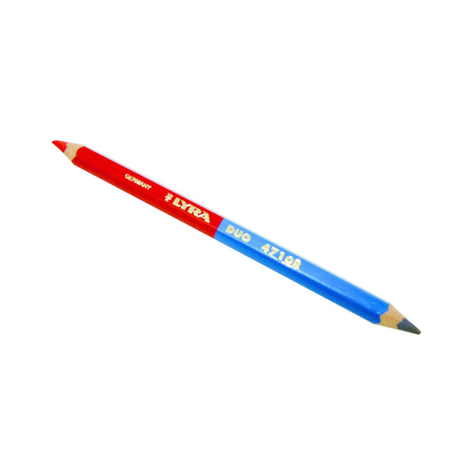 Pica Duo-potlood 175 mm blauw/rood