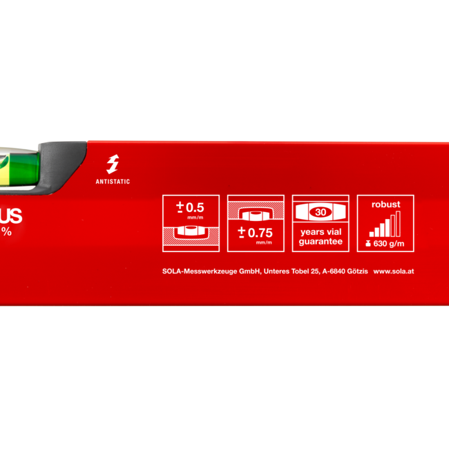 Sola Bix X 40 cm 2 libellen 0,50mm/m rood