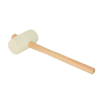 Super Prof  Rubber Hamer Vlak Wit √∏ 65 mm