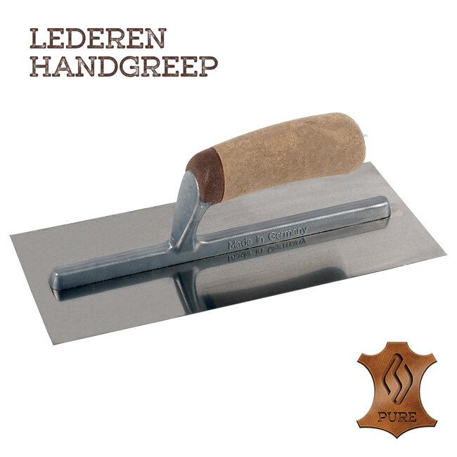 Super Prof Pleisterspaan PURE 280x120x0,65 mm RVS Handgreep Leer