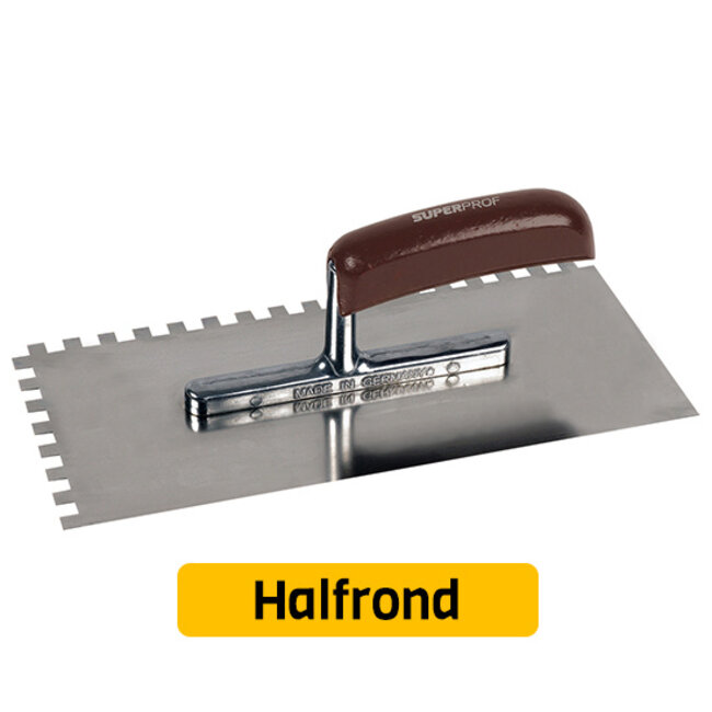 Lijmkam Eco RVS Houten Greep 20x10 mm Halfrond