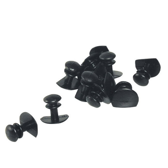 Rubber knoppen 12 stuks