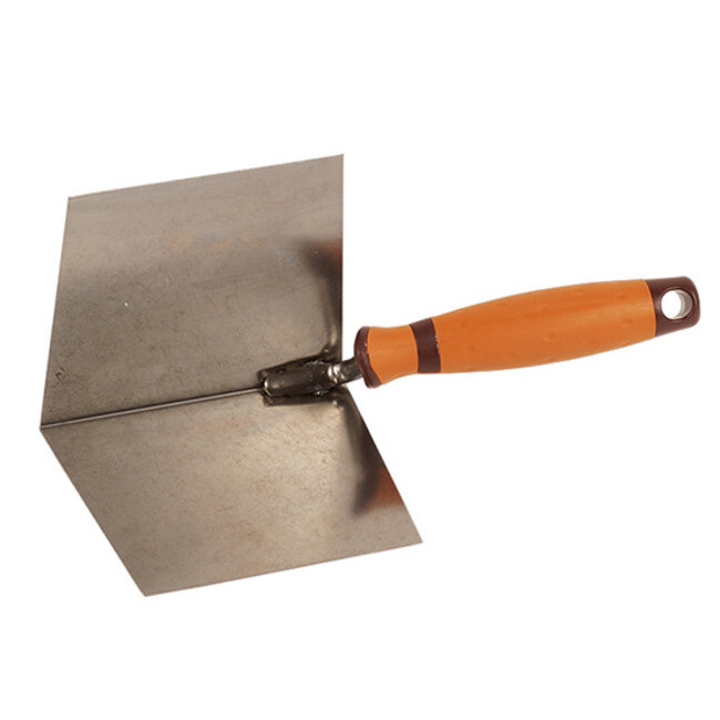 Hoektroffel inwendig scherp, 100x75 mm RVS Soft Grip