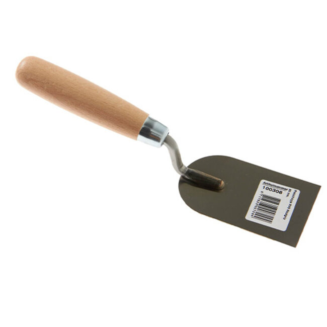 Platschopje 60 mm. RVS Houten Handgreep