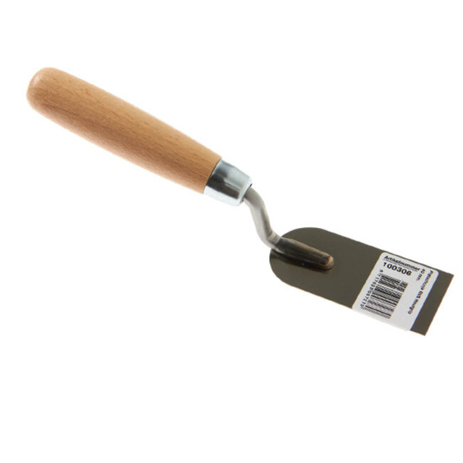 Platschopje 40 mm. RVS Houten Handgreep