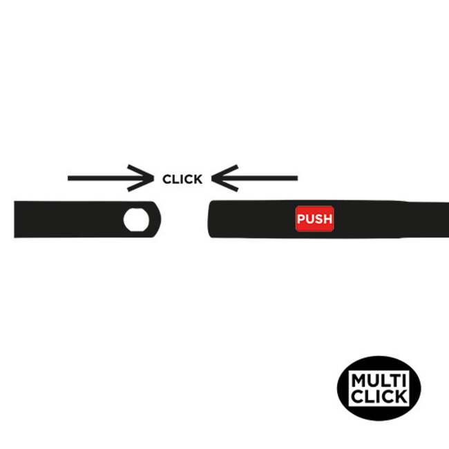 Super Prof, Multi Click drijfrij, aluminium 100 cm zonder steel