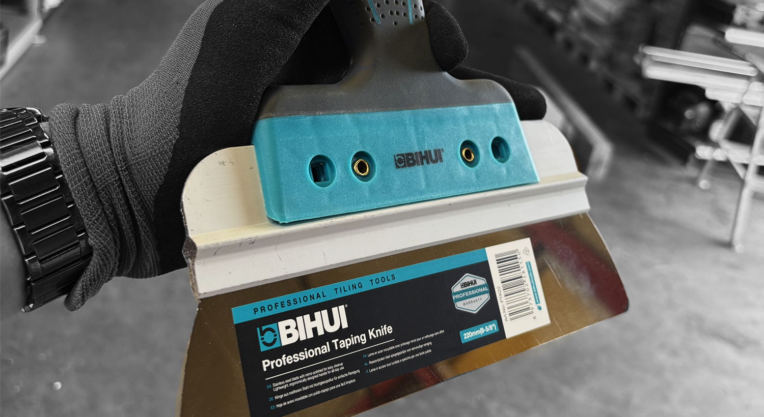 BIHUI Pleistermessen met Ronde Hoeken: strak stucen zonder strepen