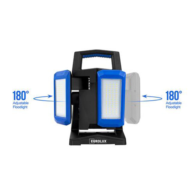 Accu-bouwlamp LED Twin-Spot 4500 - 45W