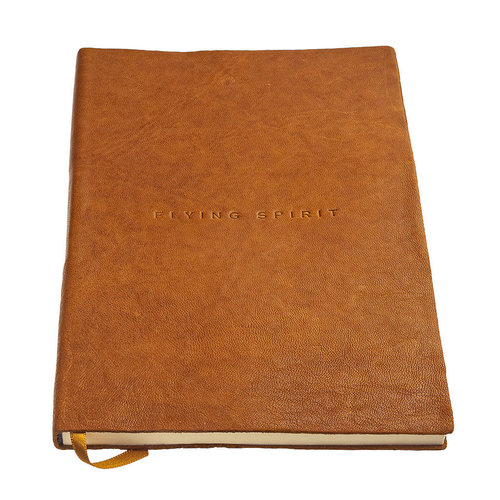 Clairefontaine Flying Spirit a5 leren notitieboek - Cognac Clairefontaine Flying Spirit a5 leren notitieboek - Cognac