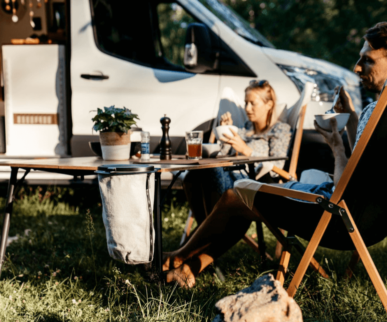 Camping waste bin