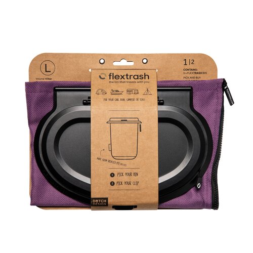 Flextrash Abfaleimer | Large |  9 liter | Epic Eggplant Flextrash Abfaleimer | Large |  9 liter | Epic Eggplant