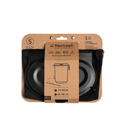 Flextrash for cars in small with Flipclip