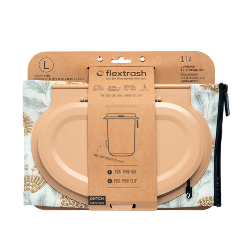 Flextrash Prullenbak | Large |  9 liter | Bloom Voyage