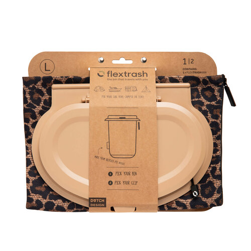 Flextrash Prullenbak | Large |  9 liter | Jungle Trail