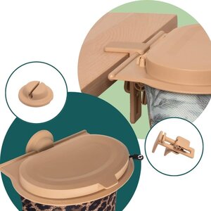 Clipset Beige | Wallmount & Table Clip