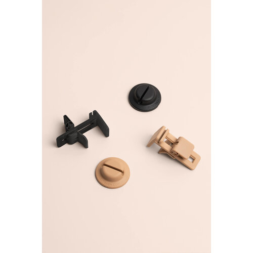 Clipset met onze 2 beige clips