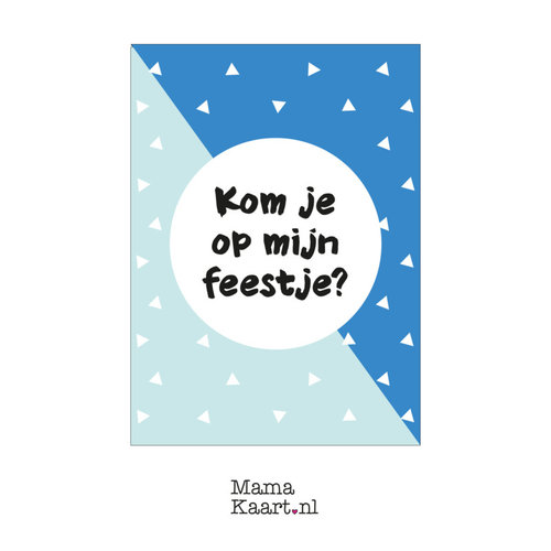 Mamakaart.nl Uitnodigingen verjaardag jongen