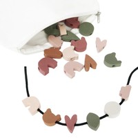 Rijgkralen van foam met etui