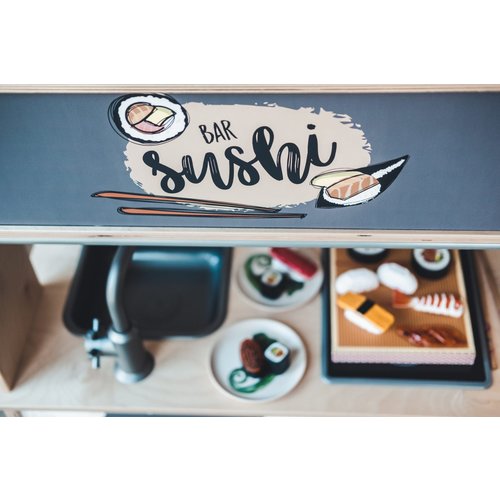 Stckrs online Stickerset Ikea Duktig Sushi Pieck & Mix