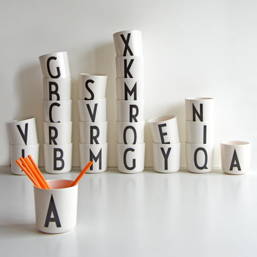 Melamine drinkbeker |  letter X