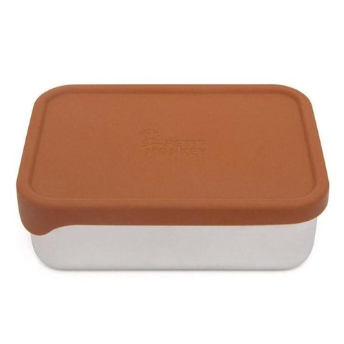 Petit Monkey RVS lunchbox Riley | baked clay Petit Monkey RVS lunchbox Riley | baked clay