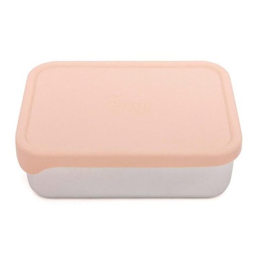 Petit Monkey RVS lunchbox Riley | dawn rose Petit Monkey RVS lunchbox Riley | dawn rose