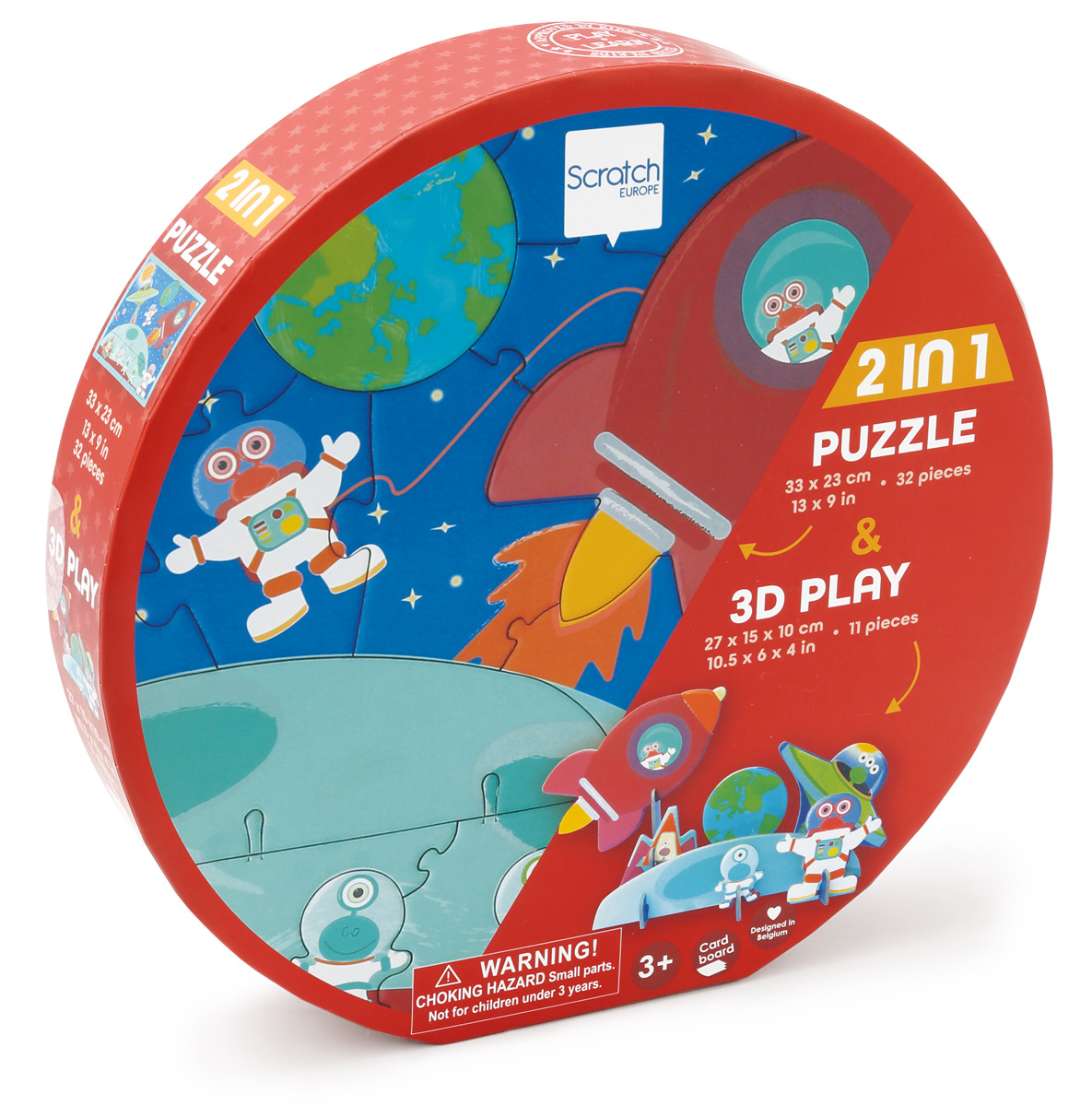 2 in 1 puzzel en 3D Ruimte - Mink & Moon