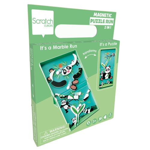 Scratch Magnetische puzzel run 2 in 1  Panda