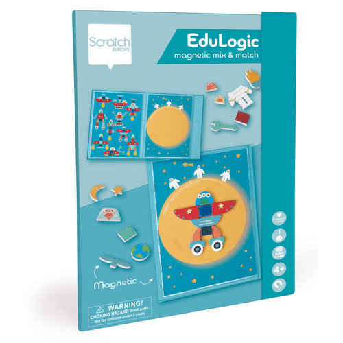 Scratch Magneet puzzel/boek Edulogic mix & match Ruimte