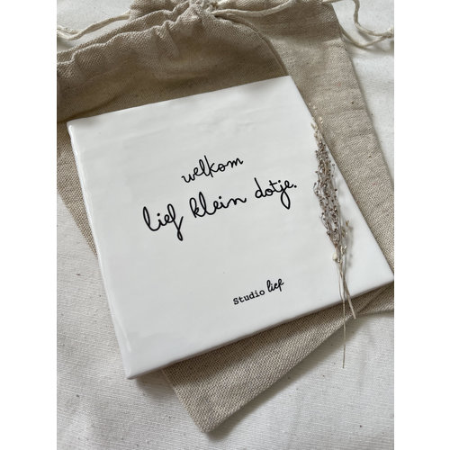 Studio Lief Tegeltje, welkom lief klein dotje Studio Lief Tegeltje, welkom lief klein dotje