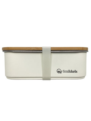 Smikkels RVS Lunchbox - zacht wit
