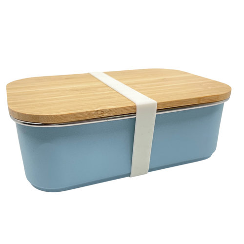 Smikkels RVS Lunchbox - blauw