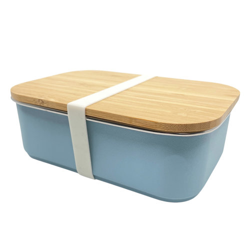 Smikkels RVS Lunchbox - blauw