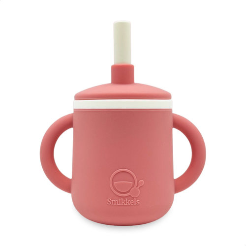 Smikkels Siliconen Kinderbeker met oren - roze Smikkels Siliconen Kinderbeker met oren - roze