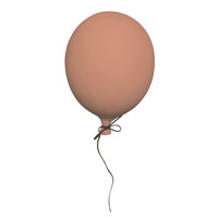 Muurdecoratie Ballon Pink | Terracota maat L