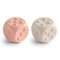 Bijtspeeltje Dice Press Toy blush/shifting sands