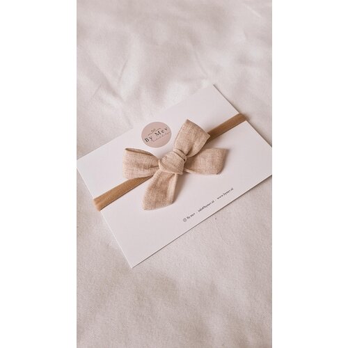 By Mev Haarband Little Valerie Linnen Cream By Mev Haarband Little Valerie Linnen Cream