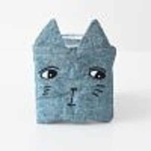 Wee Gallery Soft Book - Blauw - Kat