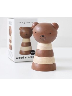 Wee Gallery Wooden Stacker - Beer - Stapelringen