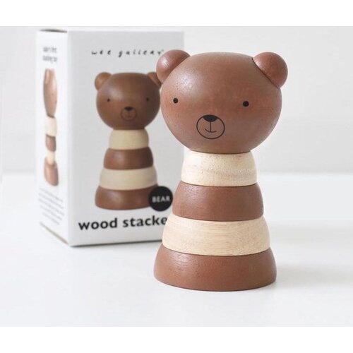 Wee Gallery Wooden Stacker - Beer - Stapelringen