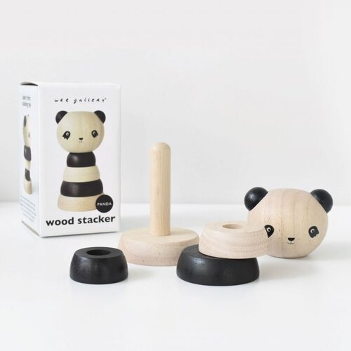 Wee Gallery Wooden Stacker - Panda - Stapelringen