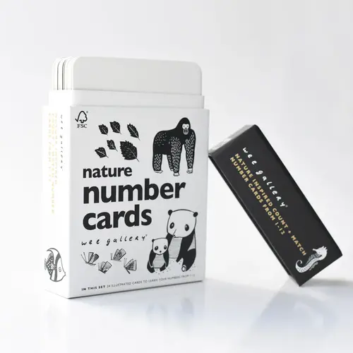 Wee Gallery Nummer Kaarten Natuur - Nature Number Cards